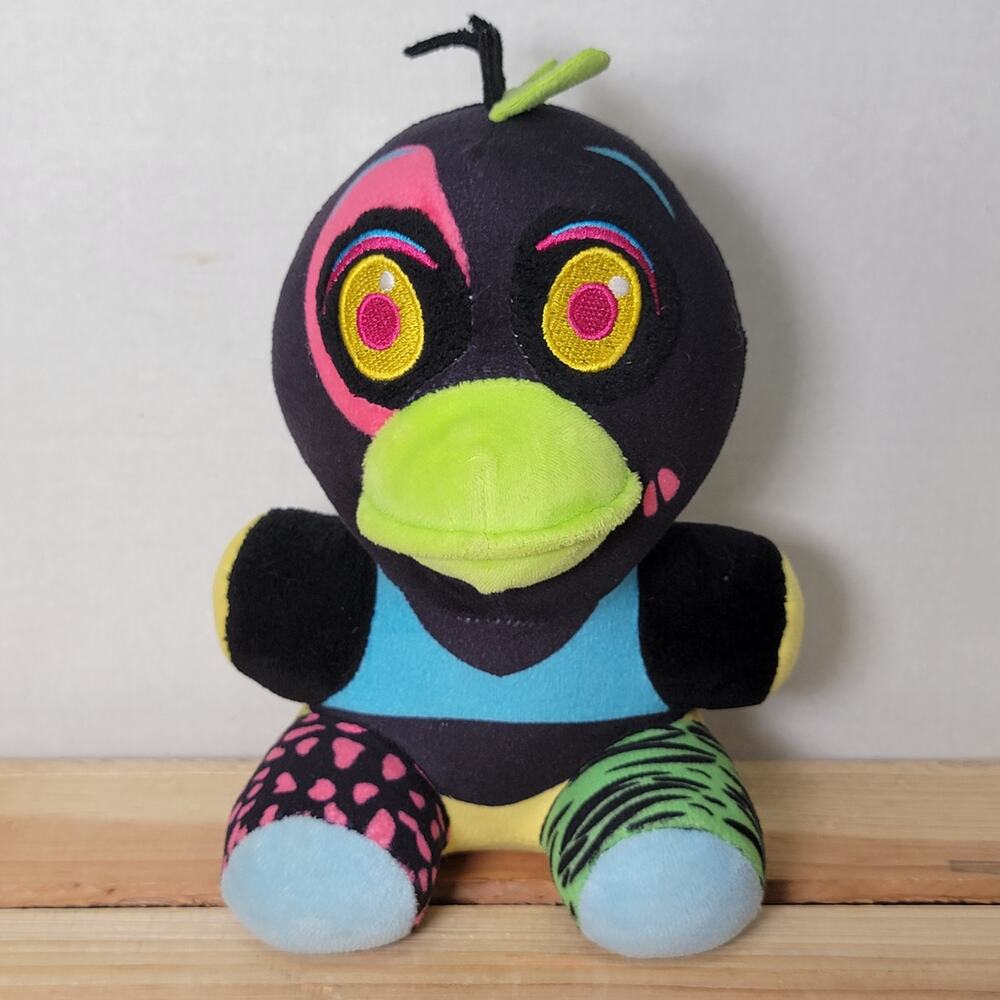 Funko Five Nights At Freddys: Security Breach Blacklight Glamrock Chica Plush